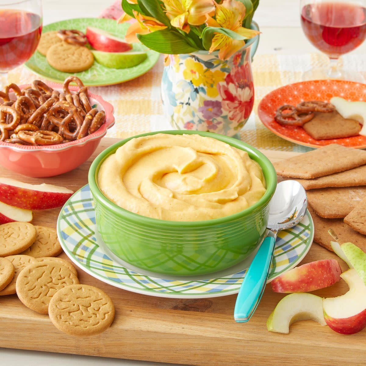 whipped pumpkin dip fall recipe