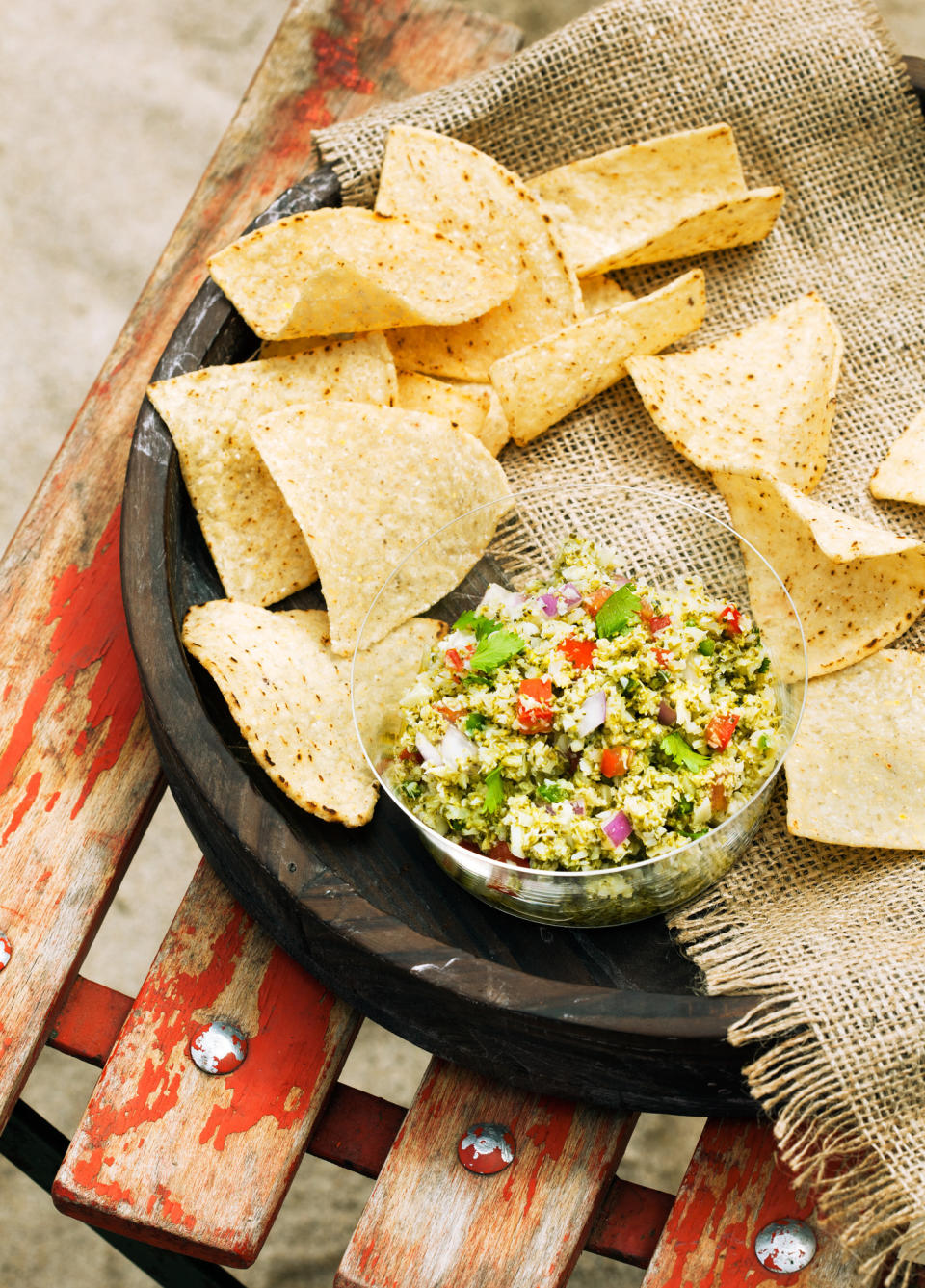 Refresh stale tortilla chips