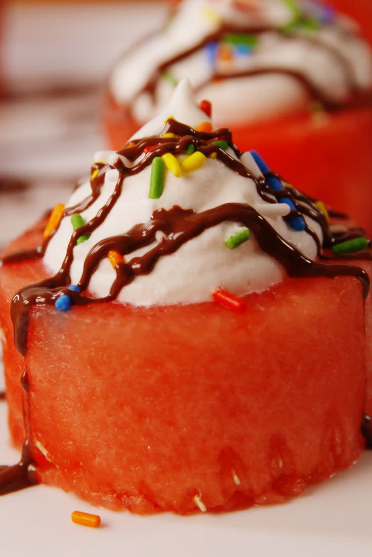 Skinny Mini Watermelon Cakes