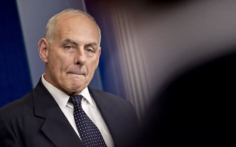 John Kelly, the White House chief of staff - Credit: Andrew Harrer/Bloomberg