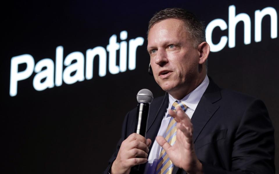 Palantir co-founder Peter Thiel will still retain much control in the company - Kiyoshi Ota/Bloomberg