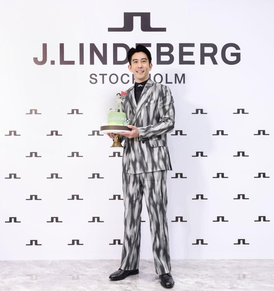 J.LINDEBERG提前為修杰楷歡度41歲生日。（J.LINDEBERG提供）