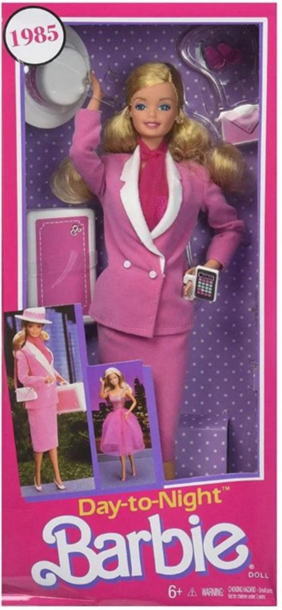 Day-to-Night Barbie, launched in 1985, as part of a wider campaign called We Girls Can Do Anything (Handout)