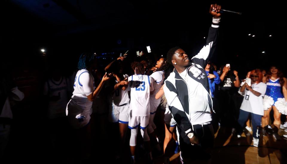 Rapper Big Boogie performs during U of M's Student Madness at the Elma Roane Fieldhouse on Oct. 4.