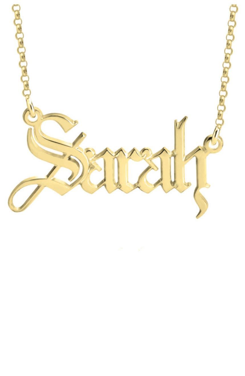 Crown Me Personalized Nameplate Pendant Necklace