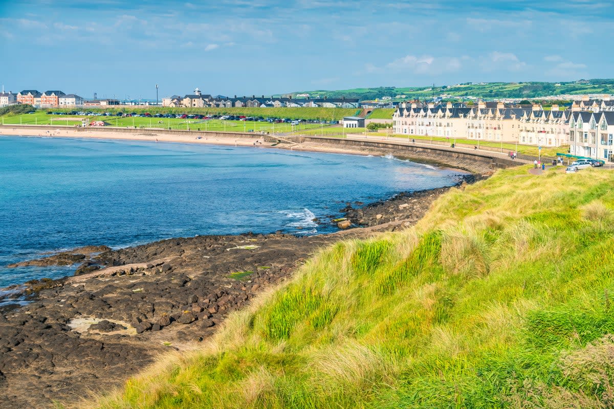 Historic cafes, pastel townhouses and a ballroom dot the coast of Portrush (Getty)