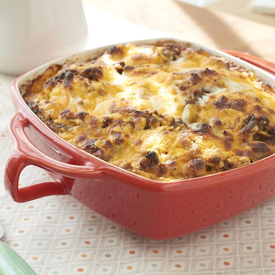 Sausage, Egg and Biscuits Casserole