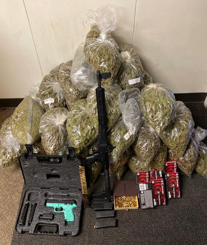 Evidence collected by the Mendocino County Sheriff's department confiscated from illegal growing operations.
