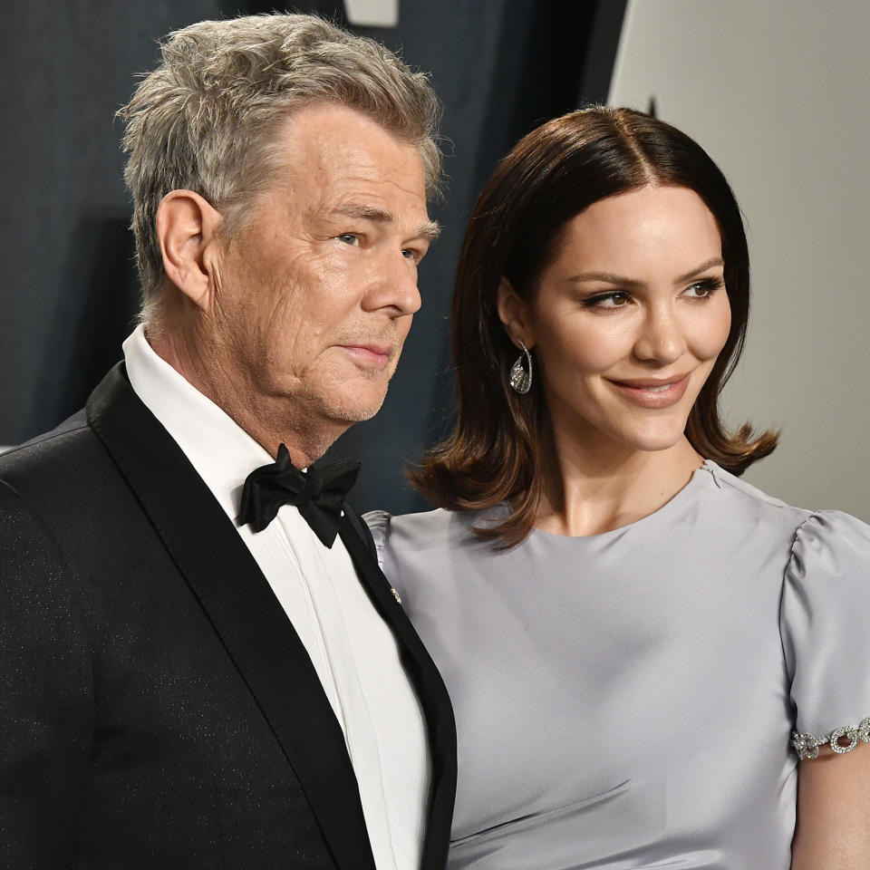 Katherine McPhee Foster and husband David Foster (Frazer Harrison / Getty Images)