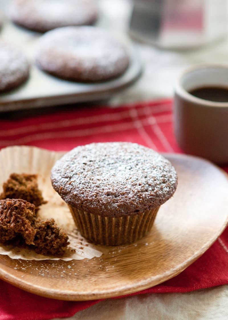 Whole Grain Gingerbread Muffins