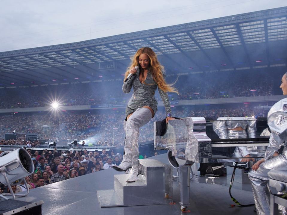 Beyoncé performing at Murrayfield, Edinburgh (Mason Poole)