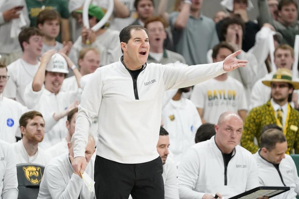 Scott Drew led Baylor to the 2021 NCAA title and has been the head coach of the Bears for the past 21 seasons. Raymond Carlin III/USA TODAY NETWORK