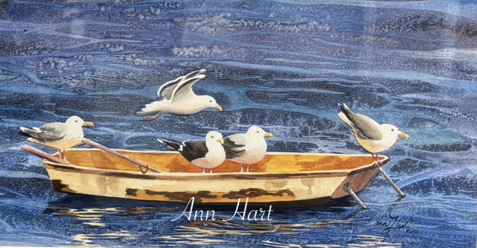 A piece of art by Ann Hart featured in the Cape Cod Art Center's "Masters Exhibition."