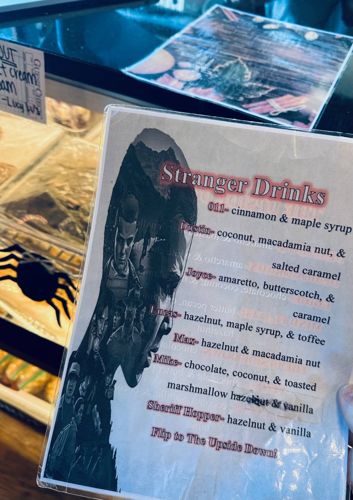 Part 1 of the “Stranger Things” inspired menu at Lucy Lu’s Coffee Cafe in Jackson, Georgia.