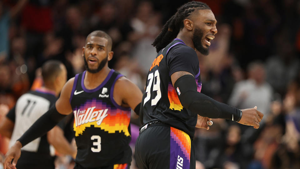 The Phoenix Suns have won their last 17 games, a new record for the NBA franchise. (Photo by Christian Petersen/Getty Images)