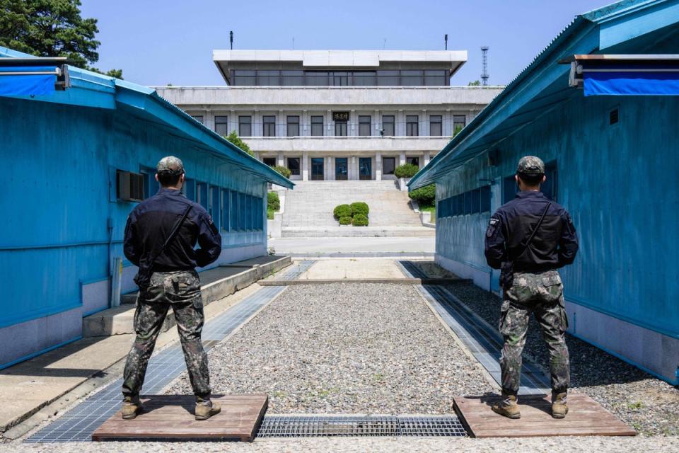 The Joint Security Area seen in this photo taken on 9 May 2023 (AFP via Getty Images)