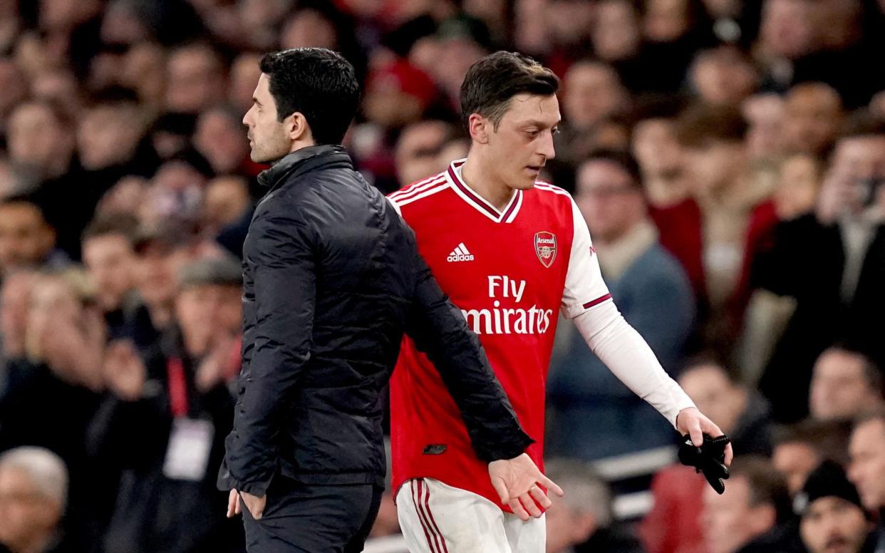 Ozil has not played for Arsenal since March after falling out of favour under manager Mikel Arteta - PA