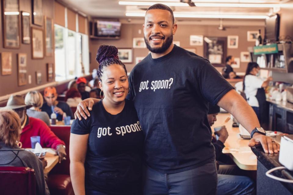 Jessica Bane & Justin Johnson of The Serving Spoon in Inglewood, Calif. Photo: theGrio