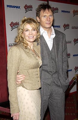 Natasha Richardson and Liam Neeson at the New York premiere of Miramax's Gangs of New York