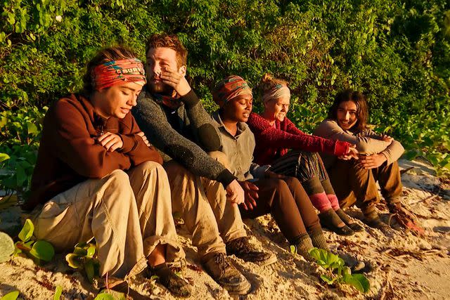 <p>CBS</p> The 'Survivor 45 final five