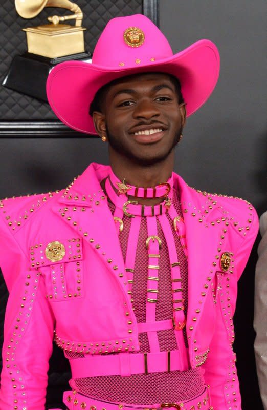 Lil Nas X arrives for the 62nd annual Grammy Awards held at Staples Center in Los Angeles on January 26, 2020. The singer turns 25 on April 9. File Photo by Jim Ruymen/UPI