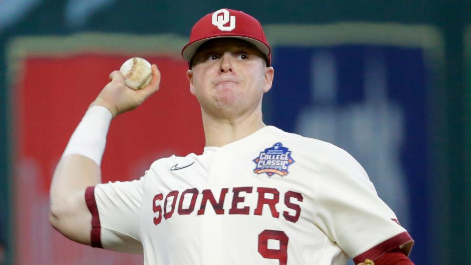 OU pitcher Cade Horton posted a 4.86 ERA this season but was dominant in the postseason.