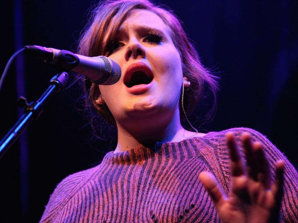 Musician Adele performs at the 9:30 Club on January 17, 2009 in Washington, DC.