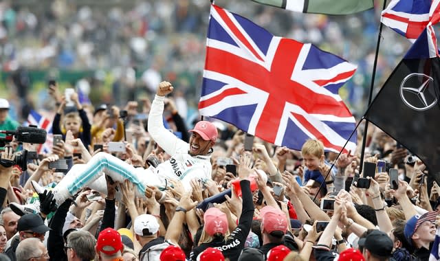 Mercedes driver Lewis Hamilton will not have any fans to cheer him on at Silverstone this year 