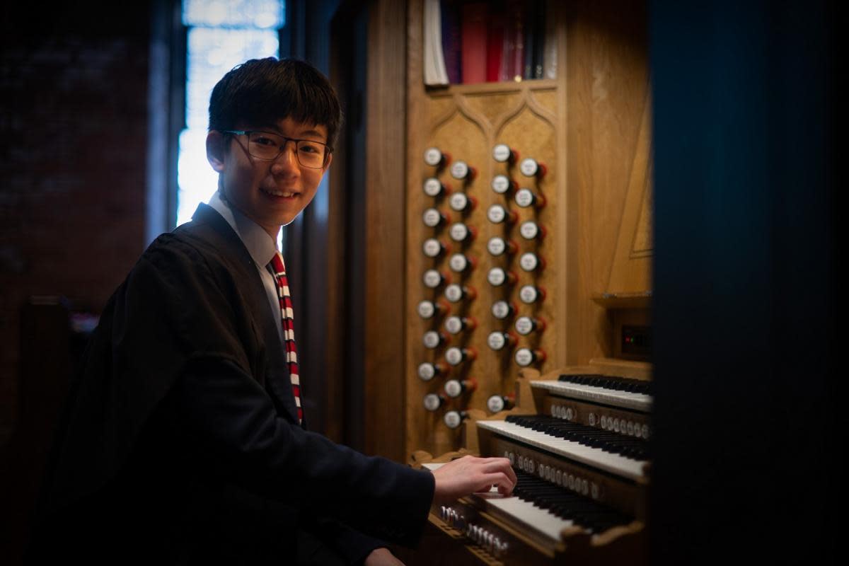 For Kim, the new instrument has already had a monumental impact on his life. <i>(Image: Radley College)</i>
