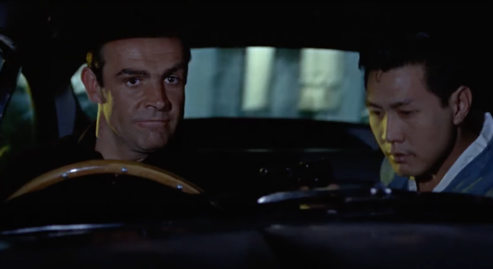 <p> <strong>The Film:&#xA0;</strong>Goldfinger<em>&#xA0;</em>(1964). </p> <p> <strong>The Moment:&#xA0;</strong>Bond runs Goldfinger&apos;s henchmen ragged in his customized Aston Martin DB5. </p> <p> <strong>Most Iconic Element:&#xA0;</strong>Even after Bond is captured and forced to drive at gunpoint, this car has plenty of hidden tricks notably, the ejector seat. </p>
