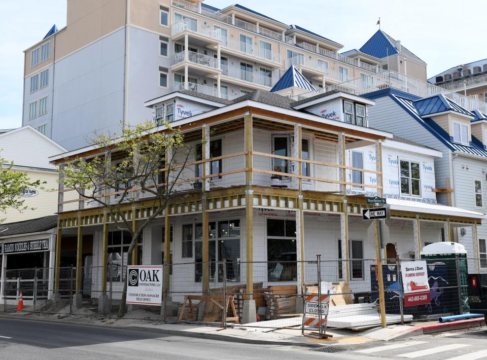 Construction continues on the Museum of Ocean City Tuesday, April 30, 2024, at 217 S Baltimore Ave in Ocean City, Maryland.