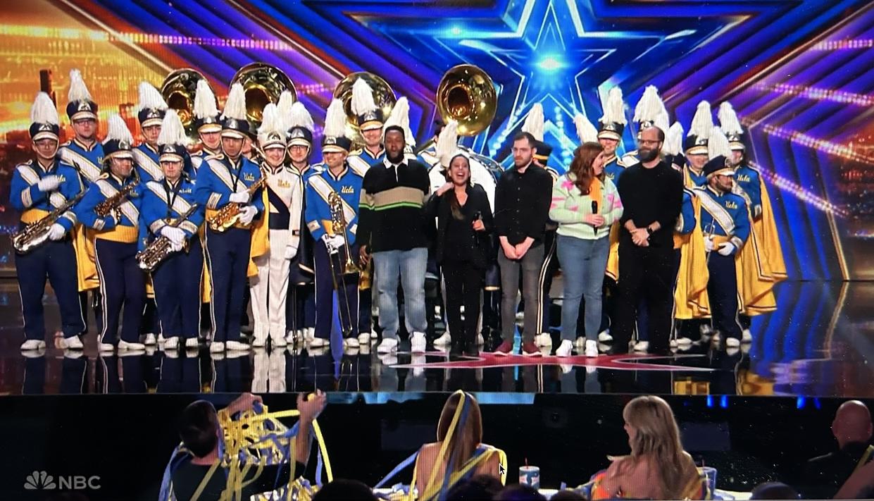 On 'America's Got Talent,' an army of performers appeared flash-mob-style out of the audience.