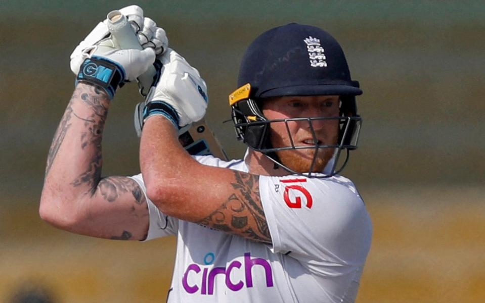 England captain Ben Stokes plays a shot in the third Test against Pakistan - How to solve England&#x002019;s batting problem: Open with Ben Stokes - Reuters/Akhtar Soomro