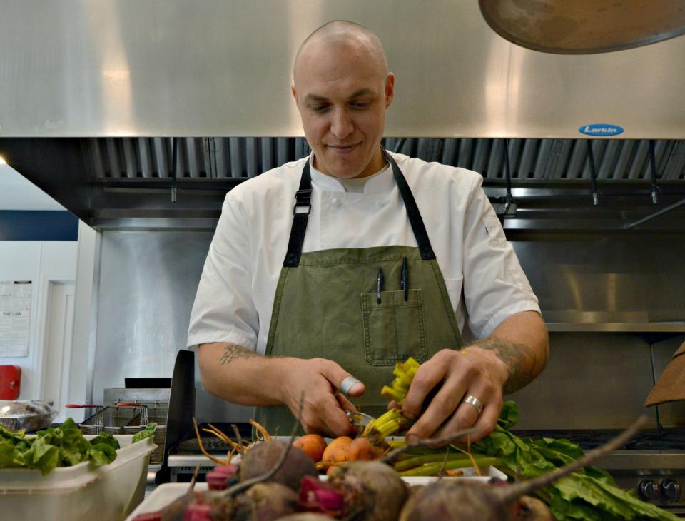 Matthew Kern, pictured here during his time as executive chef of Heirloom in Lewes.