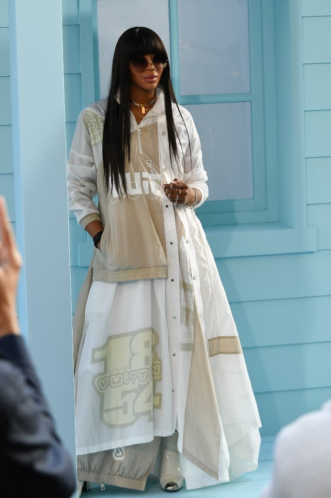 Naomi Campbell at the Louis Vuitton fashion show on Jan. 20, 2022. - Credit: MEGA