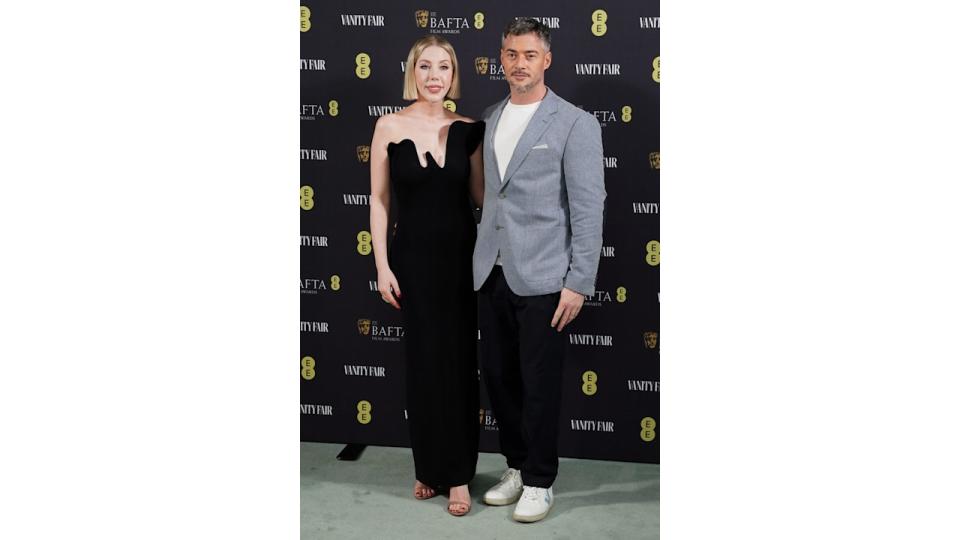 Katherine Ryan and Bobby Koostra attends the Vanity Fair EE Rising Star Party for the BAFTA Film Awards at the Four Seasons Hotel London at Park Lane. Picture date: Wednesday January 31, 2024.