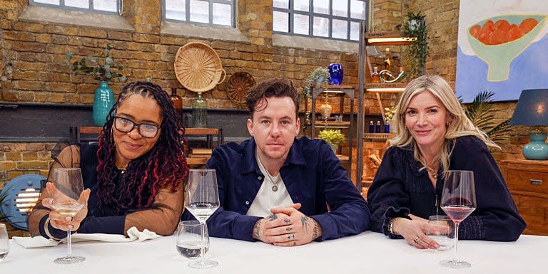 mica ven, danny jones and lisa faulkner on celebrity masterchef