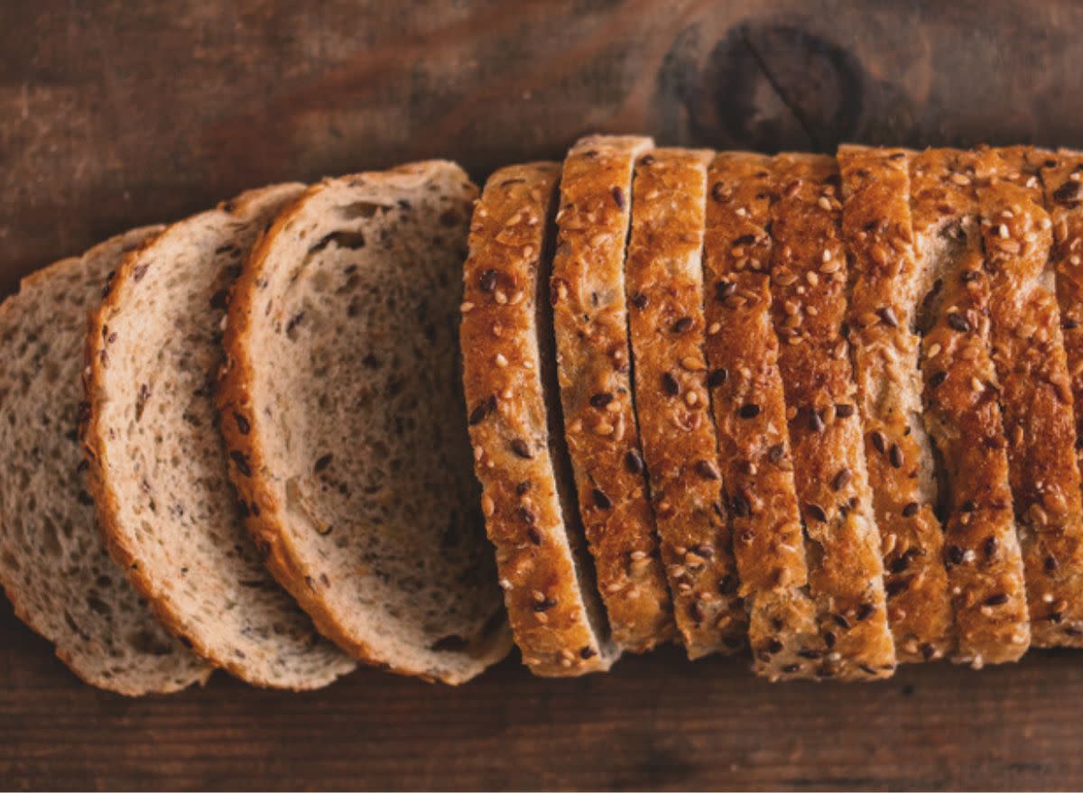 loaf of wheat bread loaf on a table