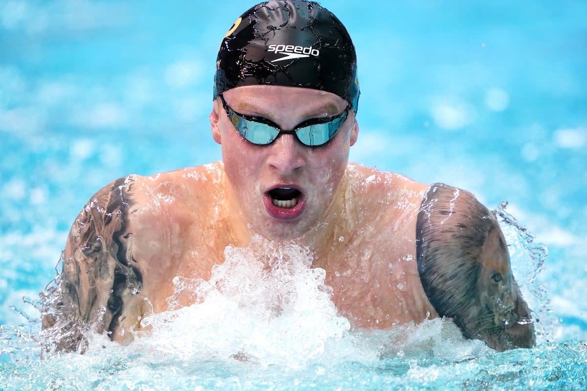 Adam Peaty fractured his foot last month (Zac Goodwin/PA) (PA Wire)