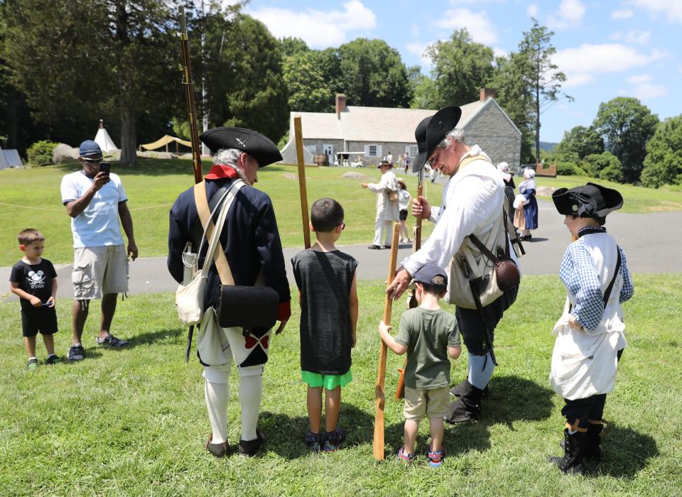 Reenactors at the Stony Point Battlefield State Historic Site.