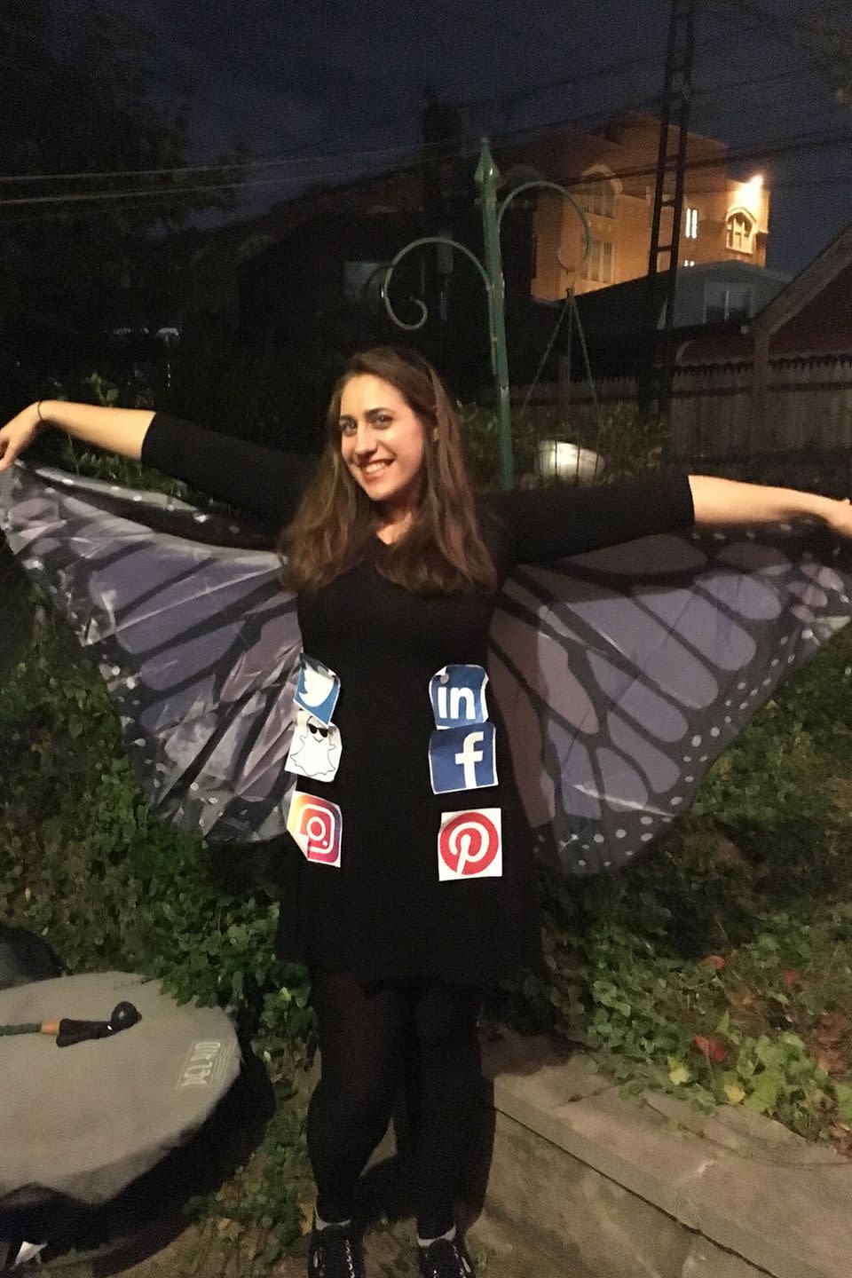 <p>This social butterfly is about to take flight. </p><p><strong>RELATED:</strong> <a href="https://www.goodhousekeeping.com/holidays/halloween-ideas/g23549593/meme-costumes/" rel="nofollow noopener" target="_blank" data-ylk="slk:13 Meme Costumes You Have to Try if You Love the Internet;elm:context_link;itc:0;sec:content-canvas" class="link ">13 Meme Costumes You Have to Try if You Love the Internet</a></p>