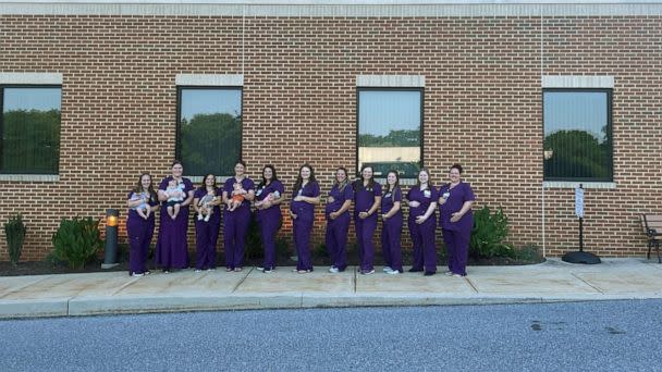 PHOTO: Nearly one dozen nurses at WellSpan Ephrata Community Hospital in Ephrata, Penn., are pregnant or have recently given birth. (WellSpan Health)