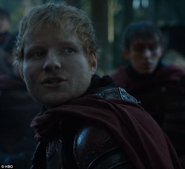 Ed played a Lannister soldier (HB)