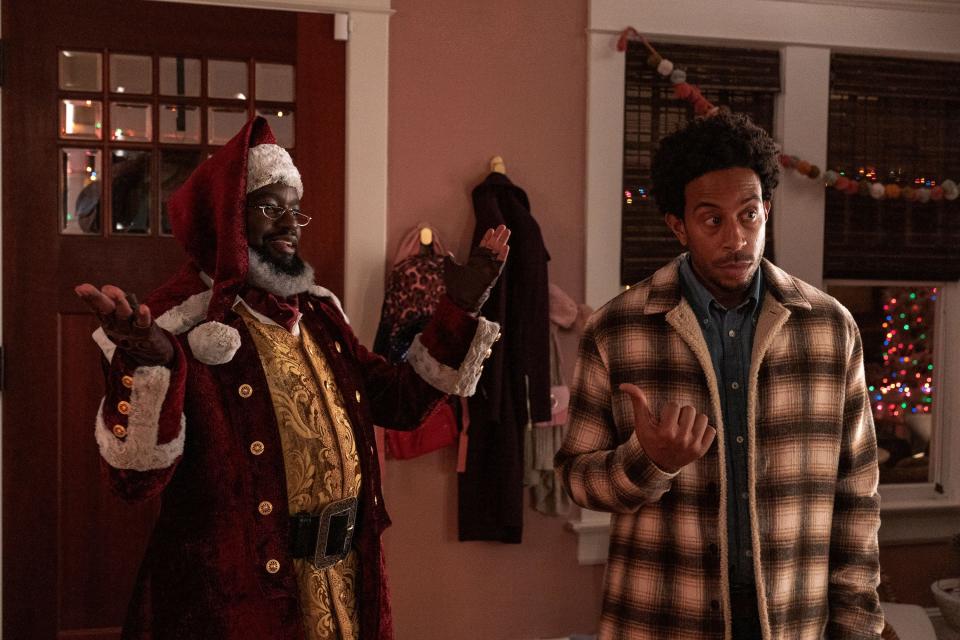 Lil Rel Howery and Ludacris star in "Dashing Through the Snow."