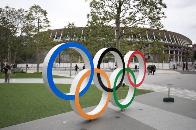 The Olympic Rings in Tokyo