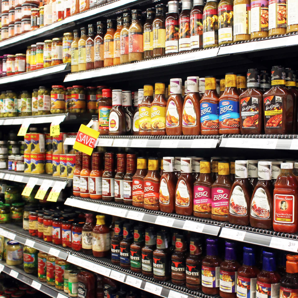 condiments grocery store aisle