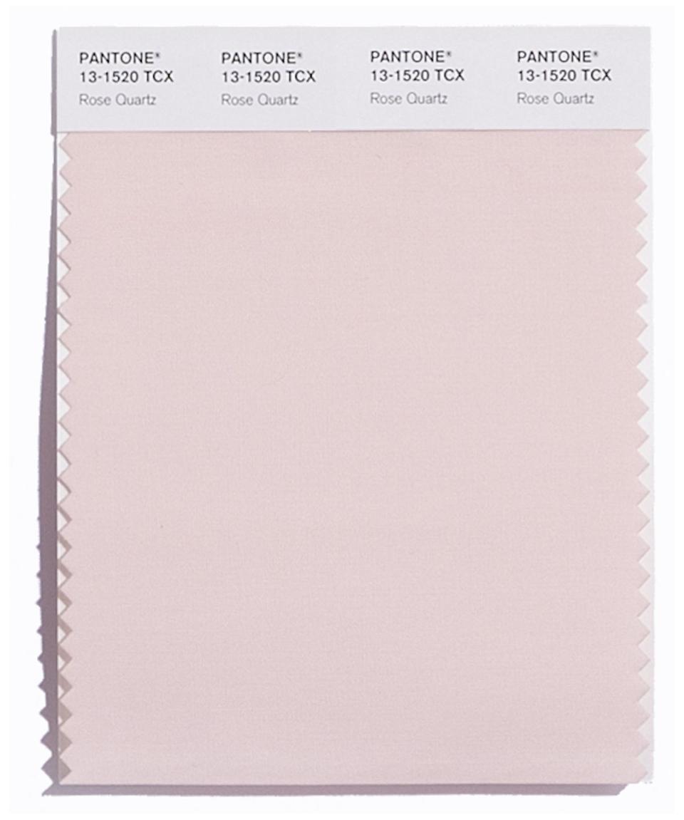 <p>For the first time, the blending of two shades – Serenity and Rose Quartz – are chosen as the Pantone Colour of the Year.</p><p>Rose Quartz is a persuasive yet gentle tone that conveys compassion and a sense of composure.</p>