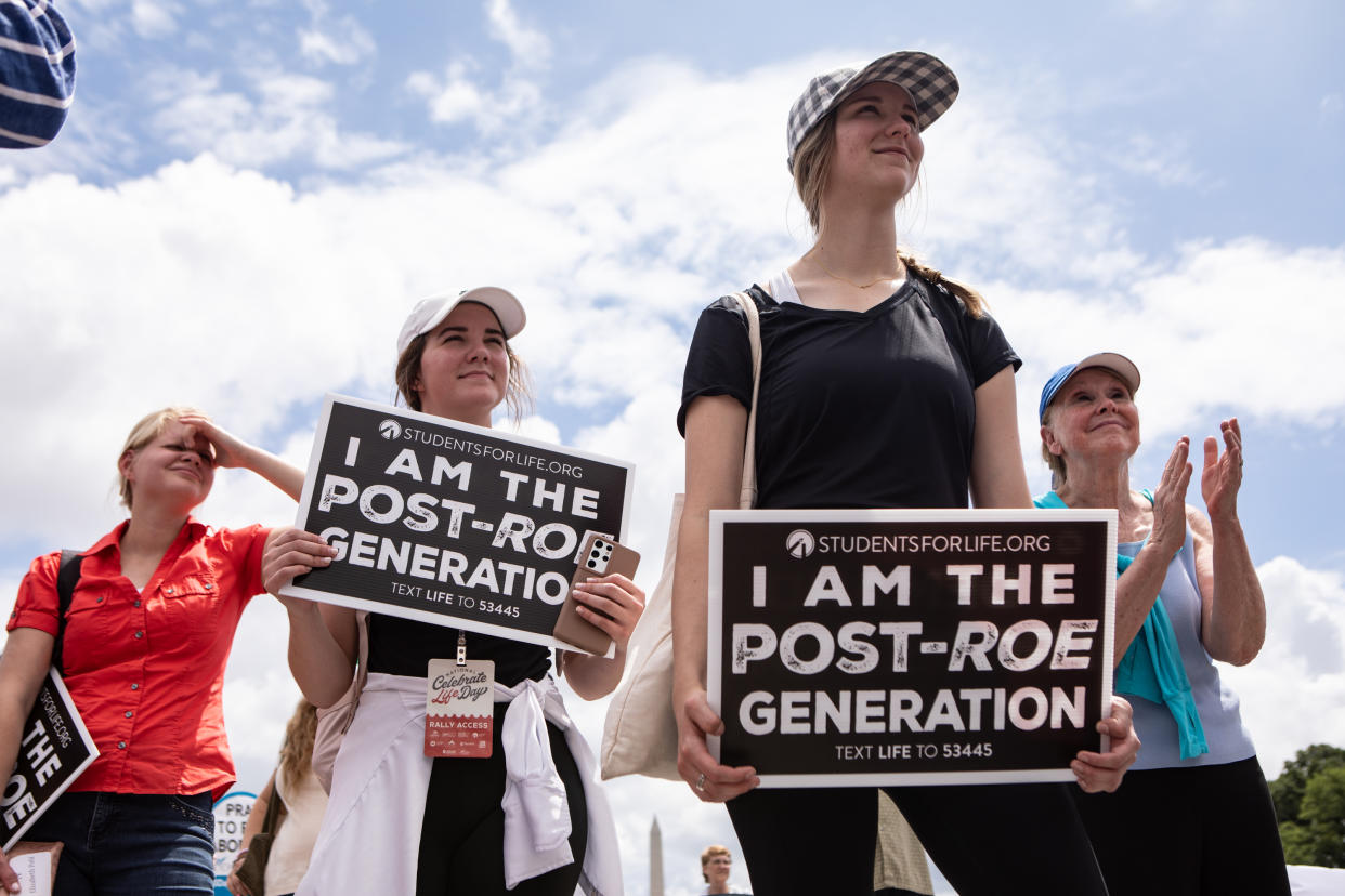 Celebrate Life Day Rally Held On First Anniversary Of Roe v. Wade's Reversal