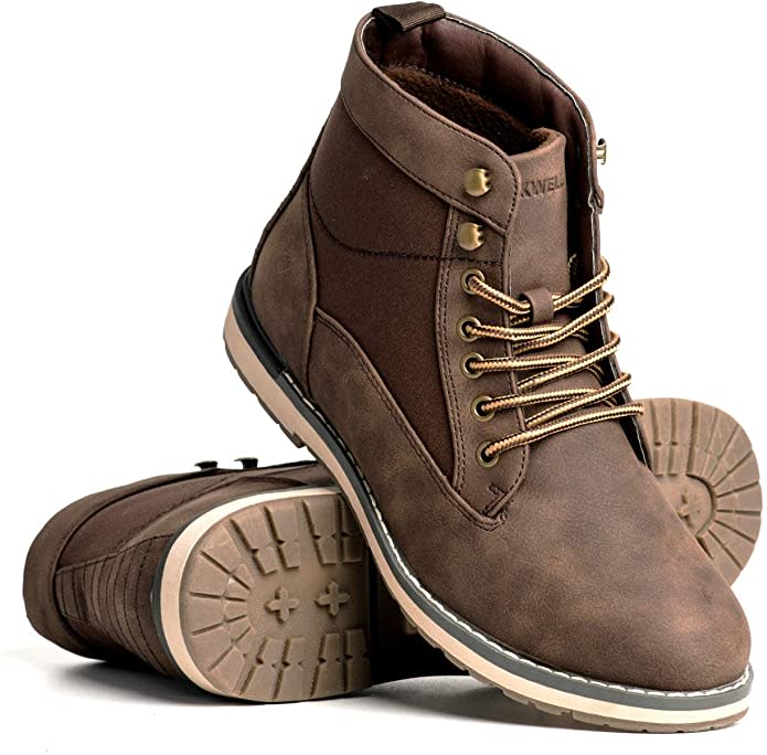 Blackwell Mens Norman Vegan Leather & Textile Lace Up Boot. Image via Amazon.