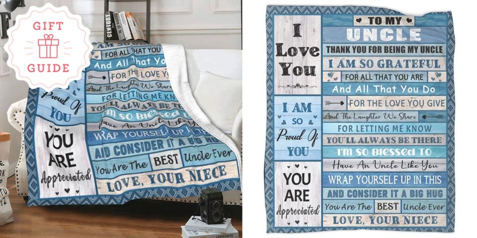 Amazon Reviewers Say This "To My Best Uncle" Blanket Is the Perfect Gift